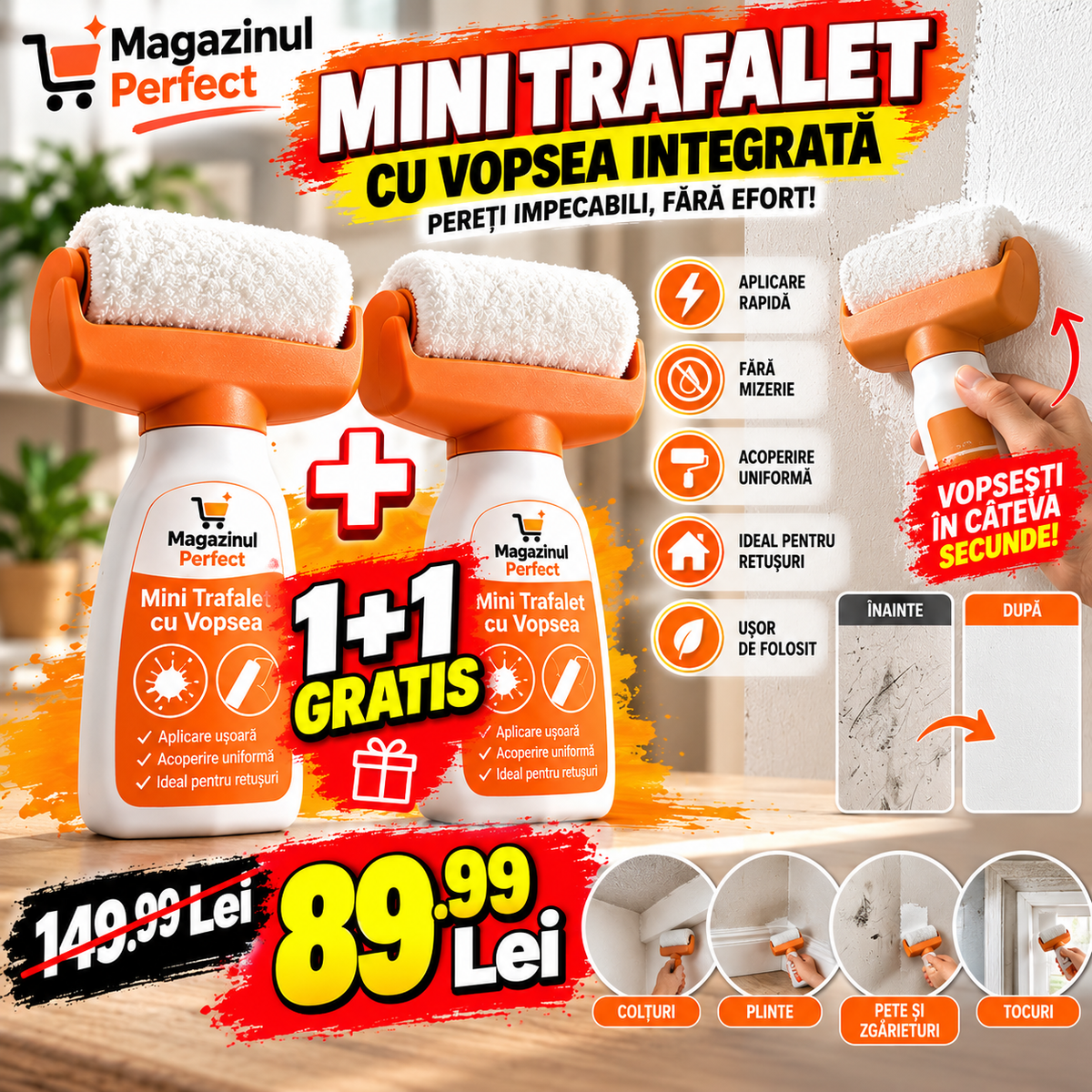 Cea mai bună variantă: MiniTrafalet™ – Pereți Ca Noi În Câteva Minute