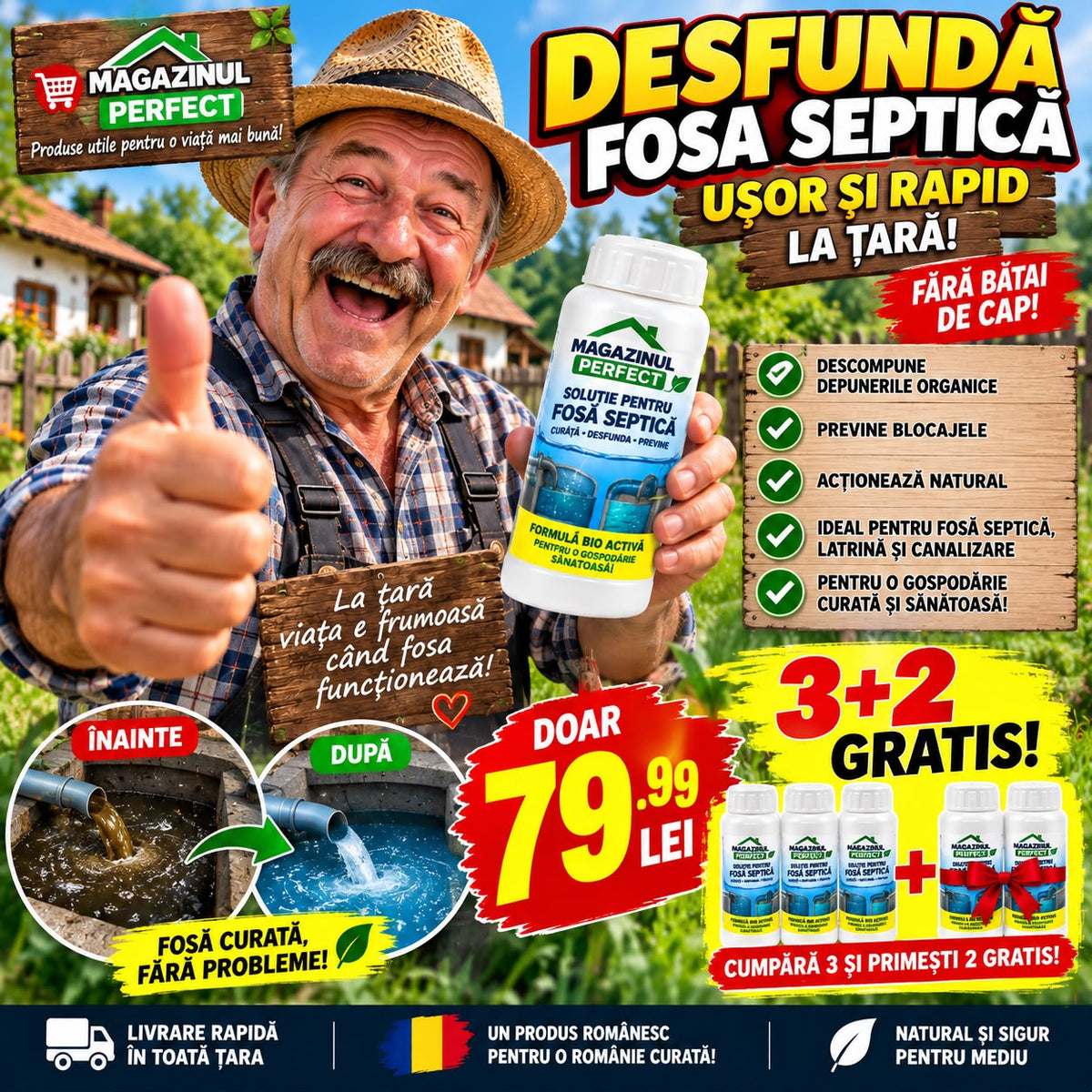 Tratament Bio pentru Fosă Septică – Curățare Rapidă, Desfundare și Prevenirea Blocajelor